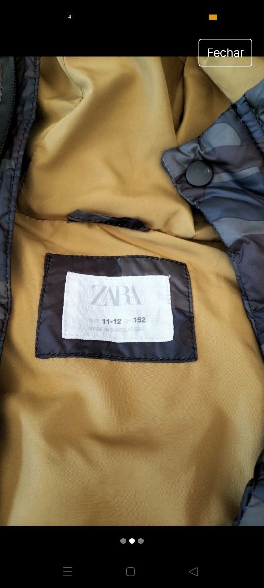 Casaco de rapaz 11-12 Zara
