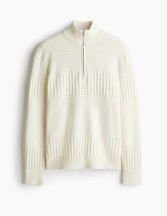 Sweter meski nowy kremowy