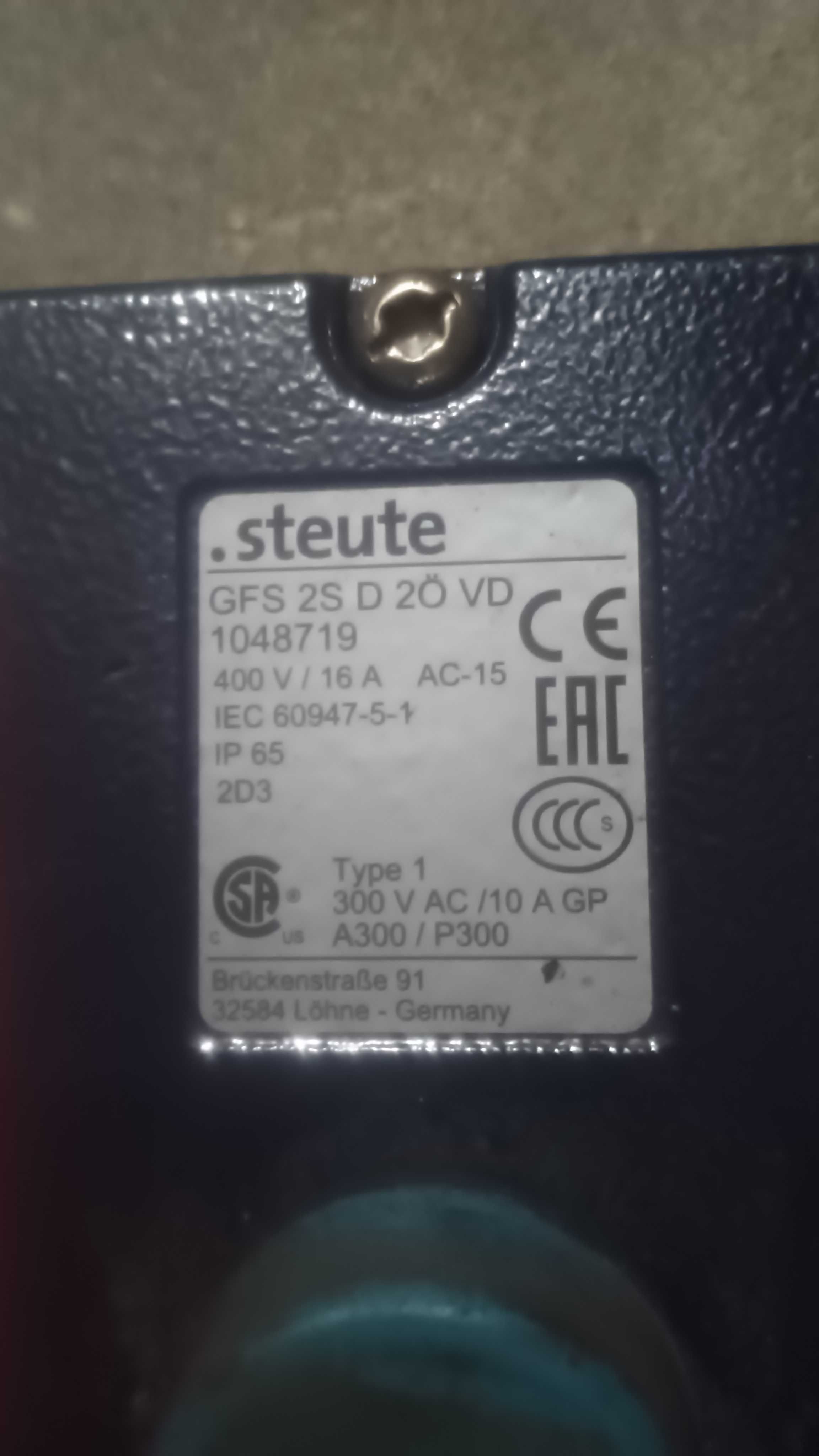 Pedał bezpieczeństwa STEUTE GFS 2S D 2Q VD