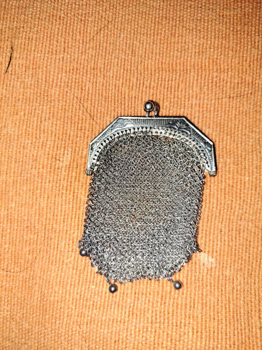 Porta moedas de senhora antigos em prata
