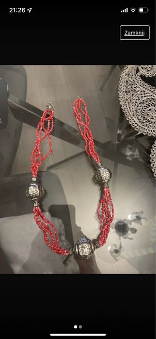 Koraliki czerwone 10zl