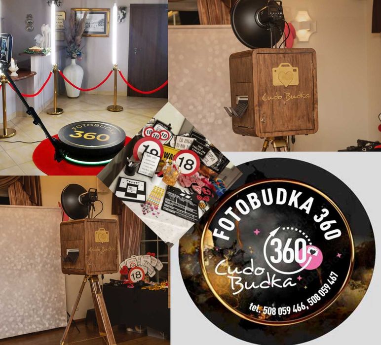 Fotobudka/Fotobudka 360 Cudobudka Jarocin imprezy wesele urodziny !!!