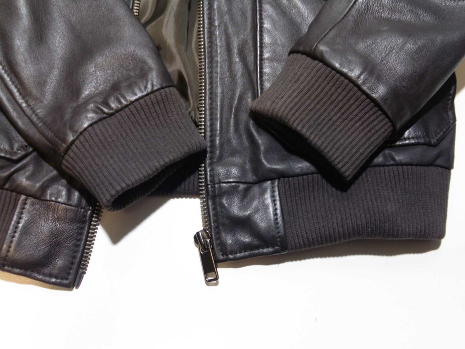 Zara Premium kurtka pilotka skorzana meska M
