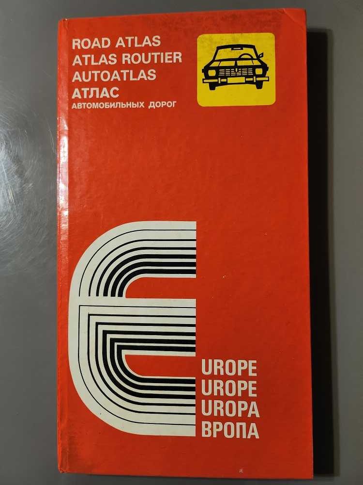 Komplet: Polska Atlas samochodowy Autoatlas Europa Cart. Budapest