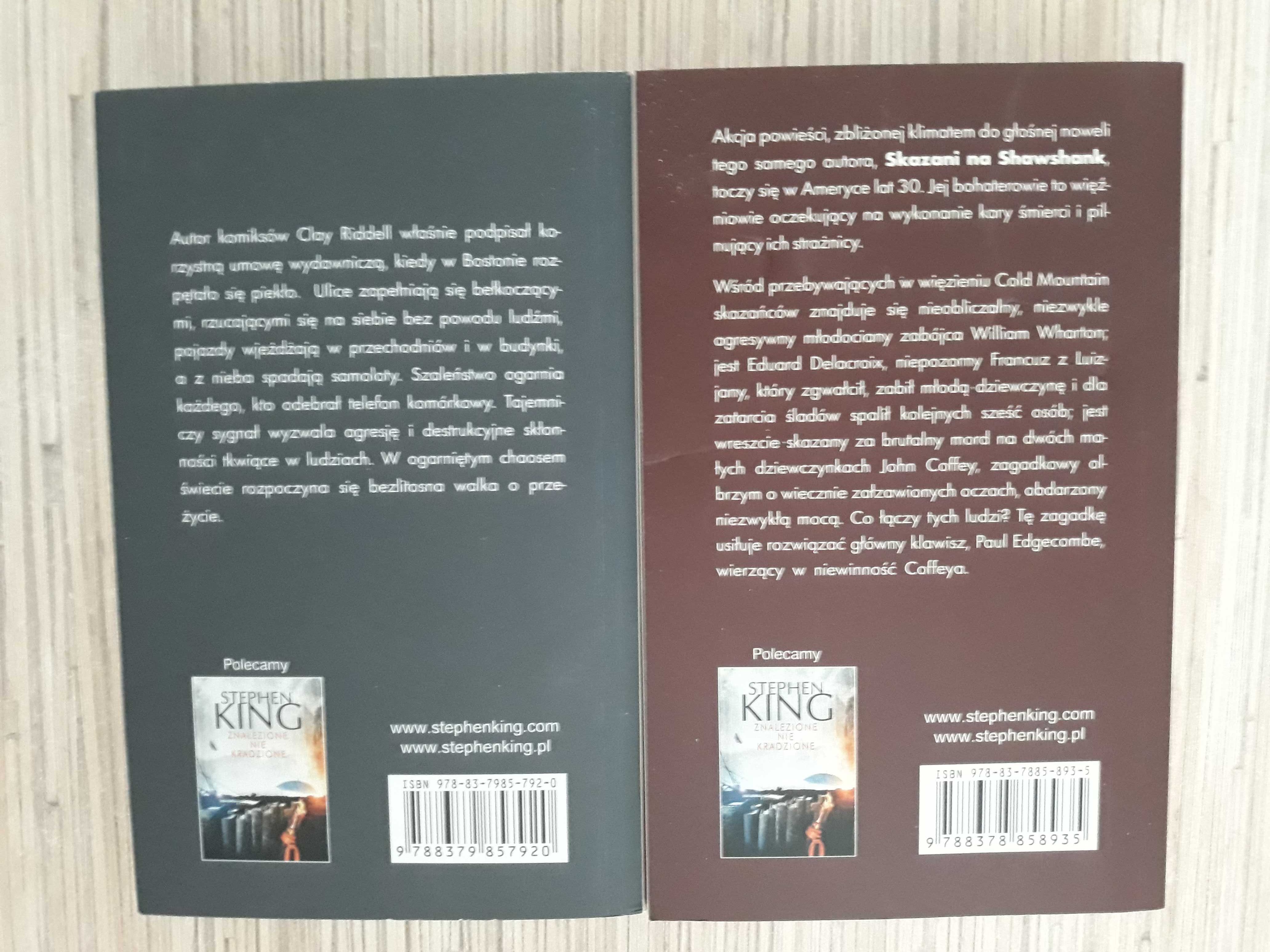 Stephen King "Komórka" + "Zielona mila"