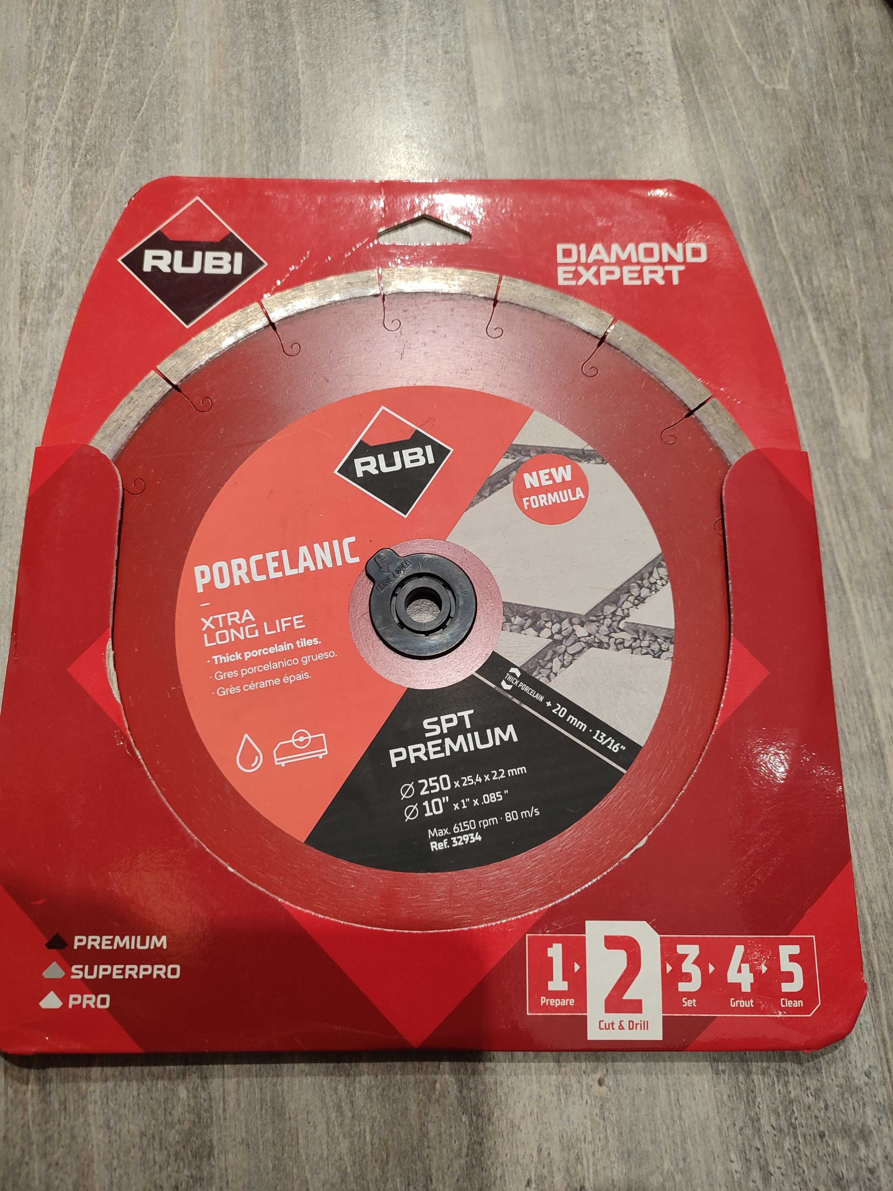 RUBI Tarcza diamentowa SPT 250 PREMIUM 250mm gres NOWA dostępne 3szt.
