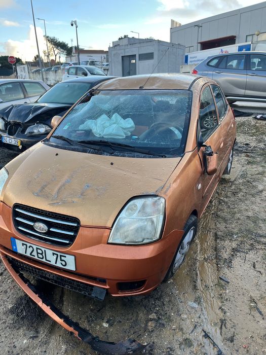Kia picanto, acidentado, para peças