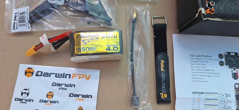 Гоночный FPV Дрон Darwin129 7-дюймовый с GPS+ Батарея