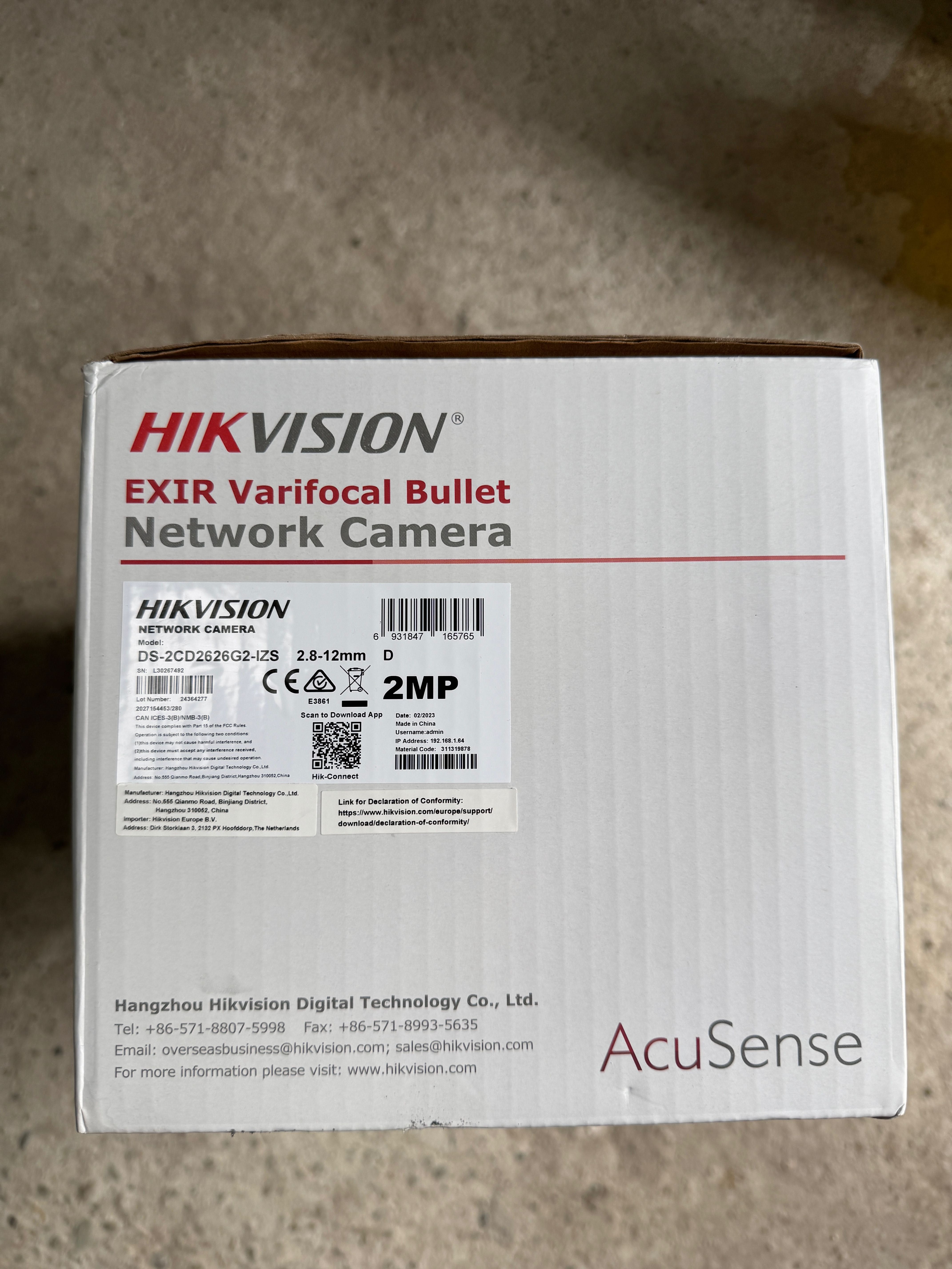 Kamera Hikvision 2,8-12 mm