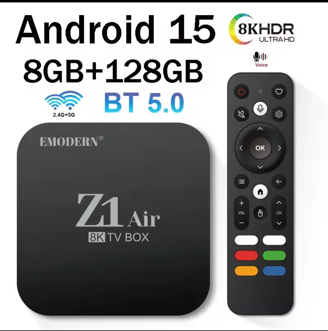 Smart TV Box Z1 Air Android 15 8K