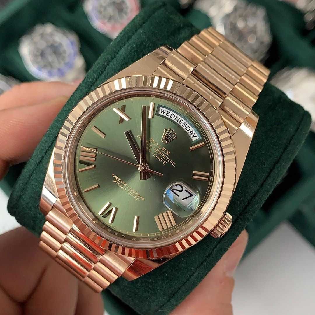 Rolex Day-Date 40mm зелений циферблат