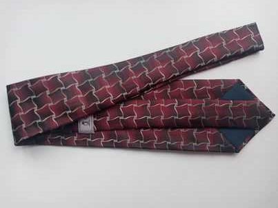 #10 Qiedao bordowy krawat wzór