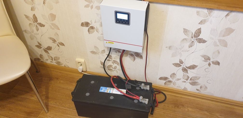 Інвертор гібридний 1 kwt синус 12 вольт не ecoflow bluetti