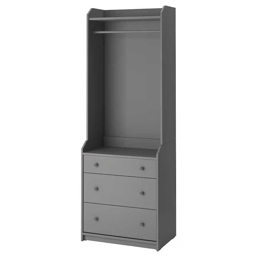 2 sztuki ikea hauga regał szafka szafa otwarta szuflady NOWE 1648zł