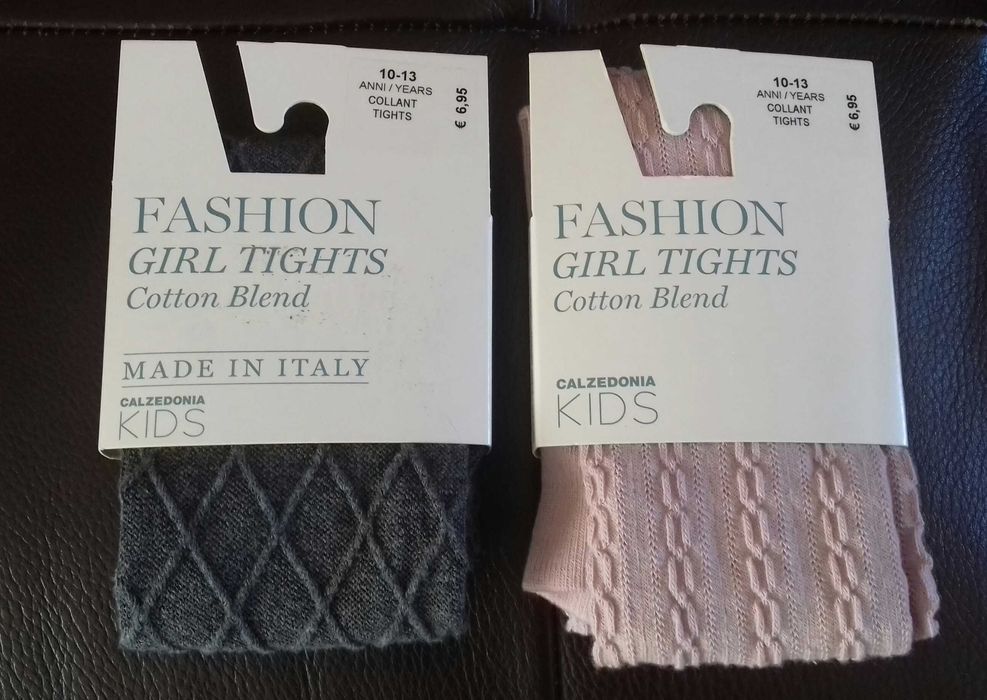 Meias calças quentinhas da Calzedonia - tamanho 10/13 anos
