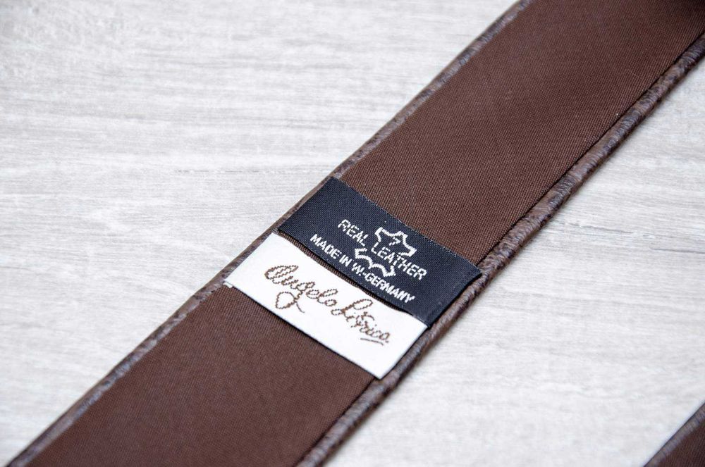 Краватка з натуральної шкіри Angelo Litrico Vintag