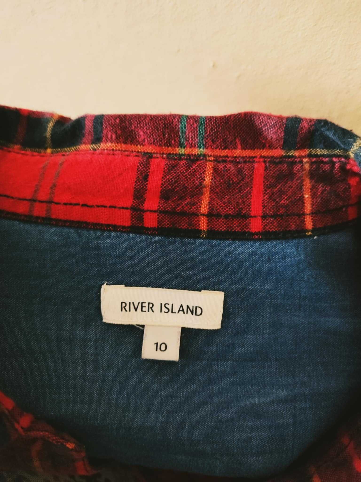 Czerwona koszula w kratę, River Island, M/38