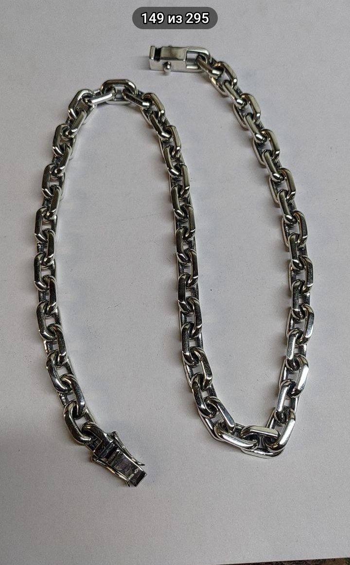 Серебряная цепочка ЯКОРЬ Серебро 925 по Вес от 50 грамм Новые.