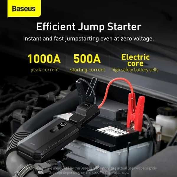 Пускозарядний Бустер Baseus AIRCar Jump Starter 3in1 12V 10000mAh1000A