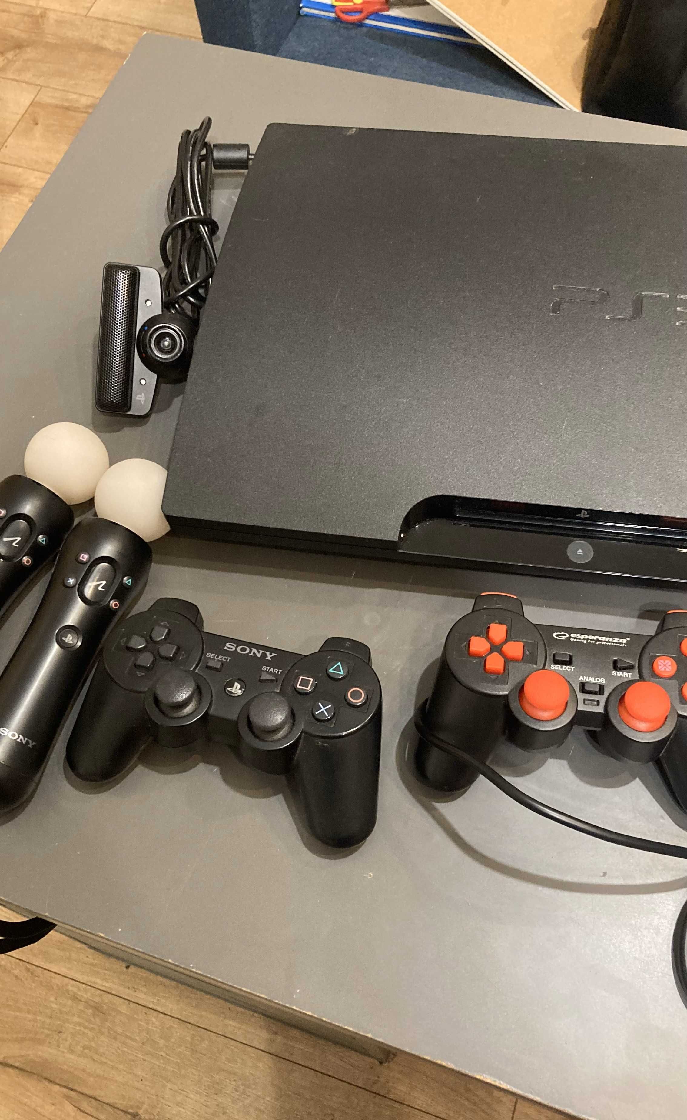 Konsola PS3 sony - Playstation 3 + gra, kamerka i dżojstiki