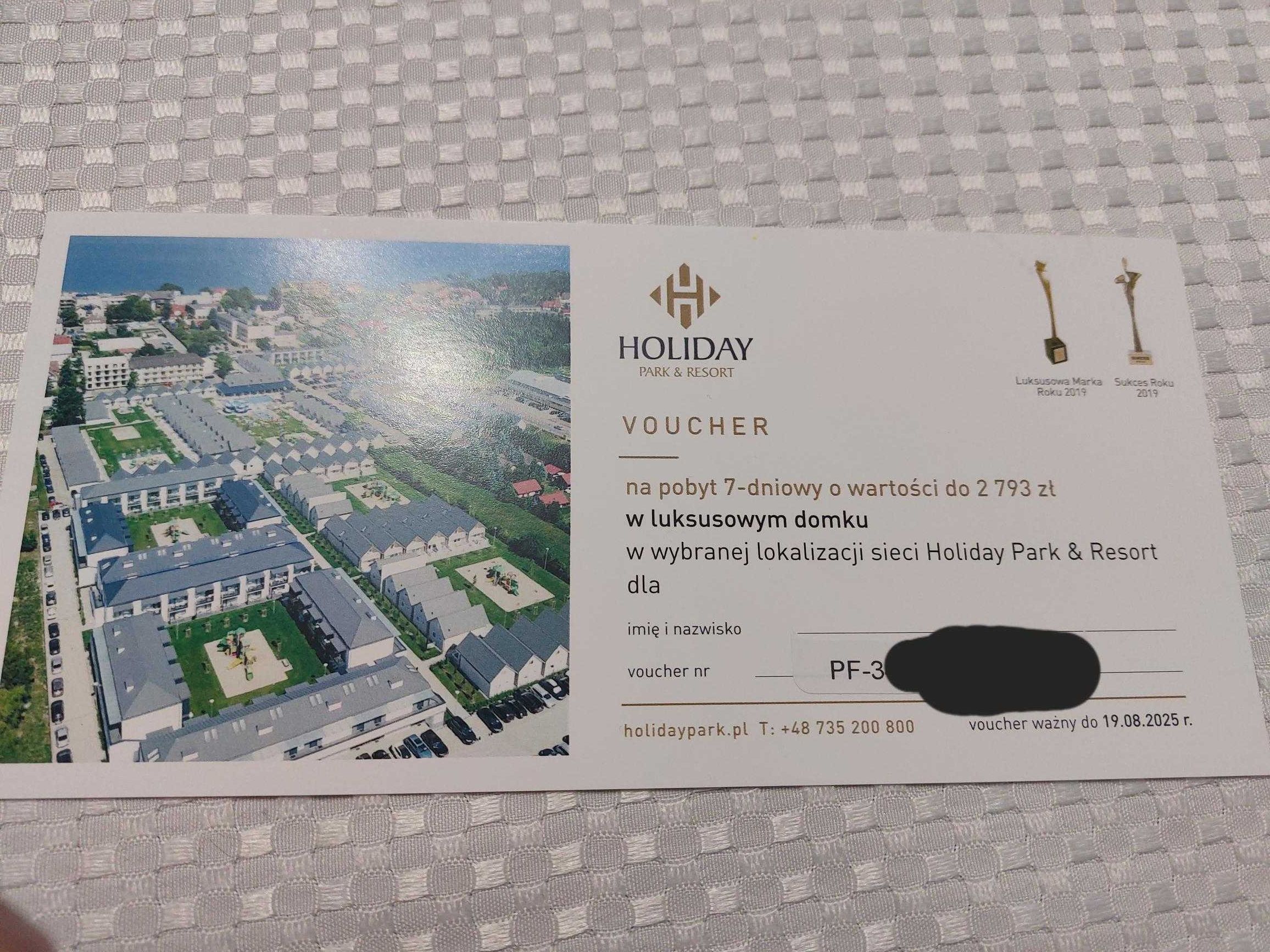 Voucher Holiday Park&Resort na 7-dniowy pobyt w domku