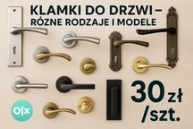 Klamki do drzwi – różne rodzaje i modele – TYLKO 30 zł/szt.!