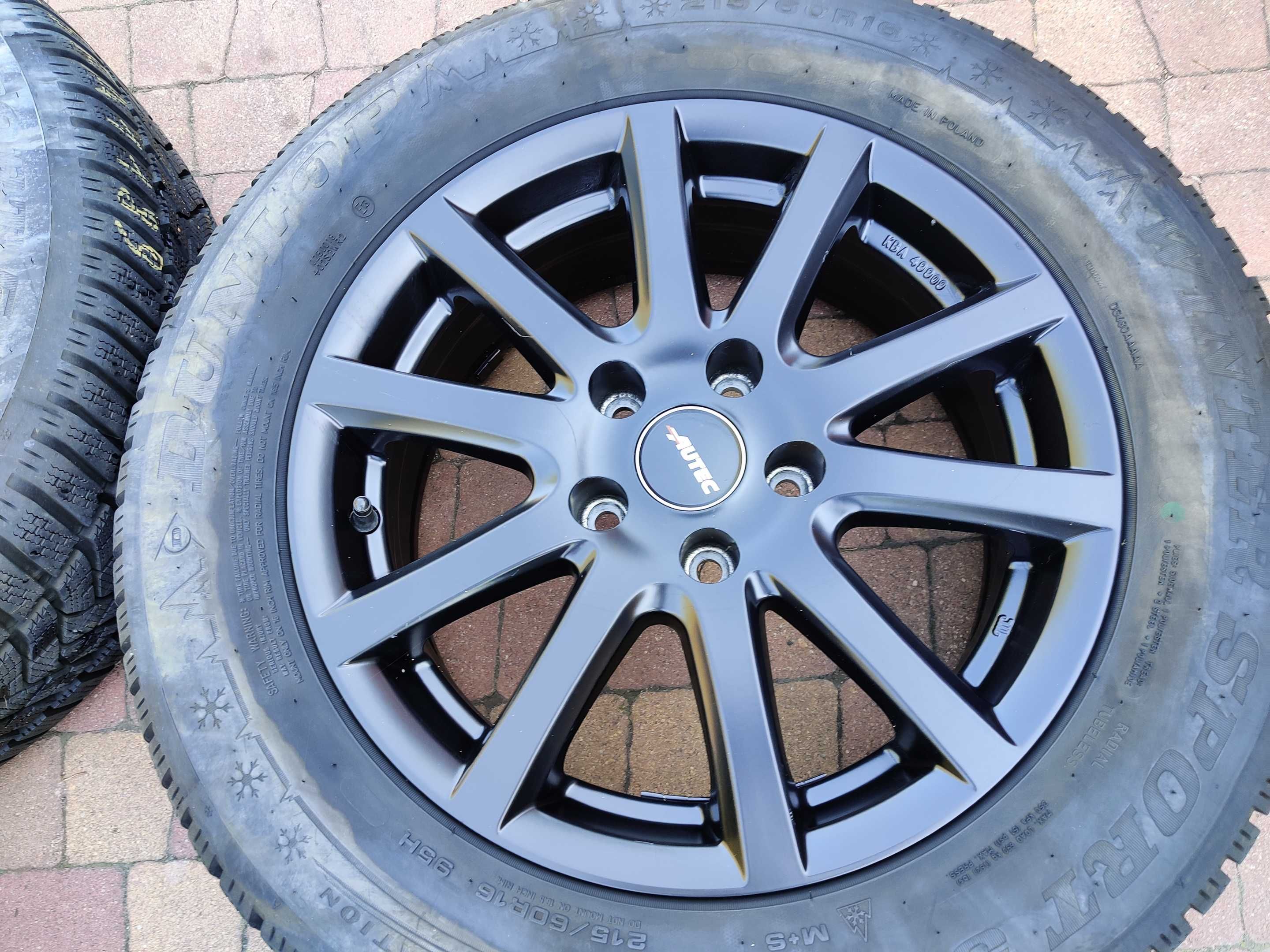 3545. Koła zimowe Sharan Alhambra Q3 Tiguan 5x112 ET33 215/60/16 2023r