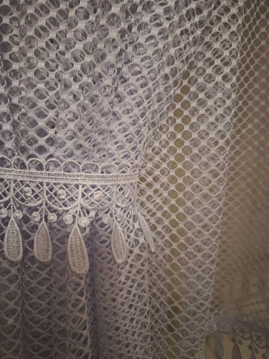 Firana gotowa wys 160 cm dł 4 m ŚNIEŻNOBIAŁA BIAŁA bez prasowania