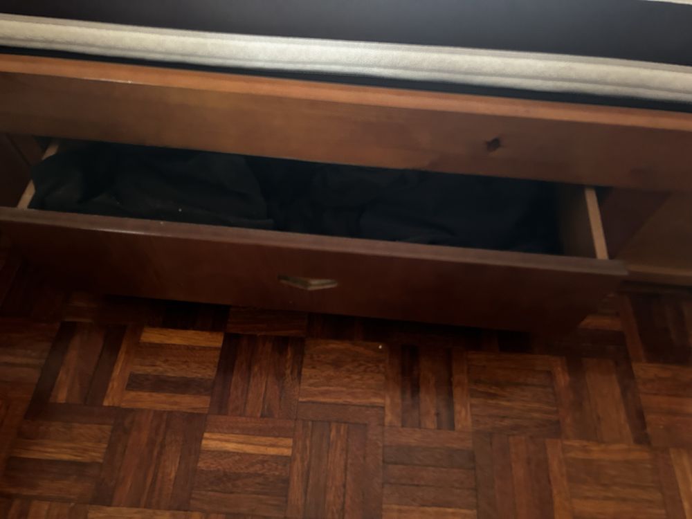 Cama solteiro com colchao madeira