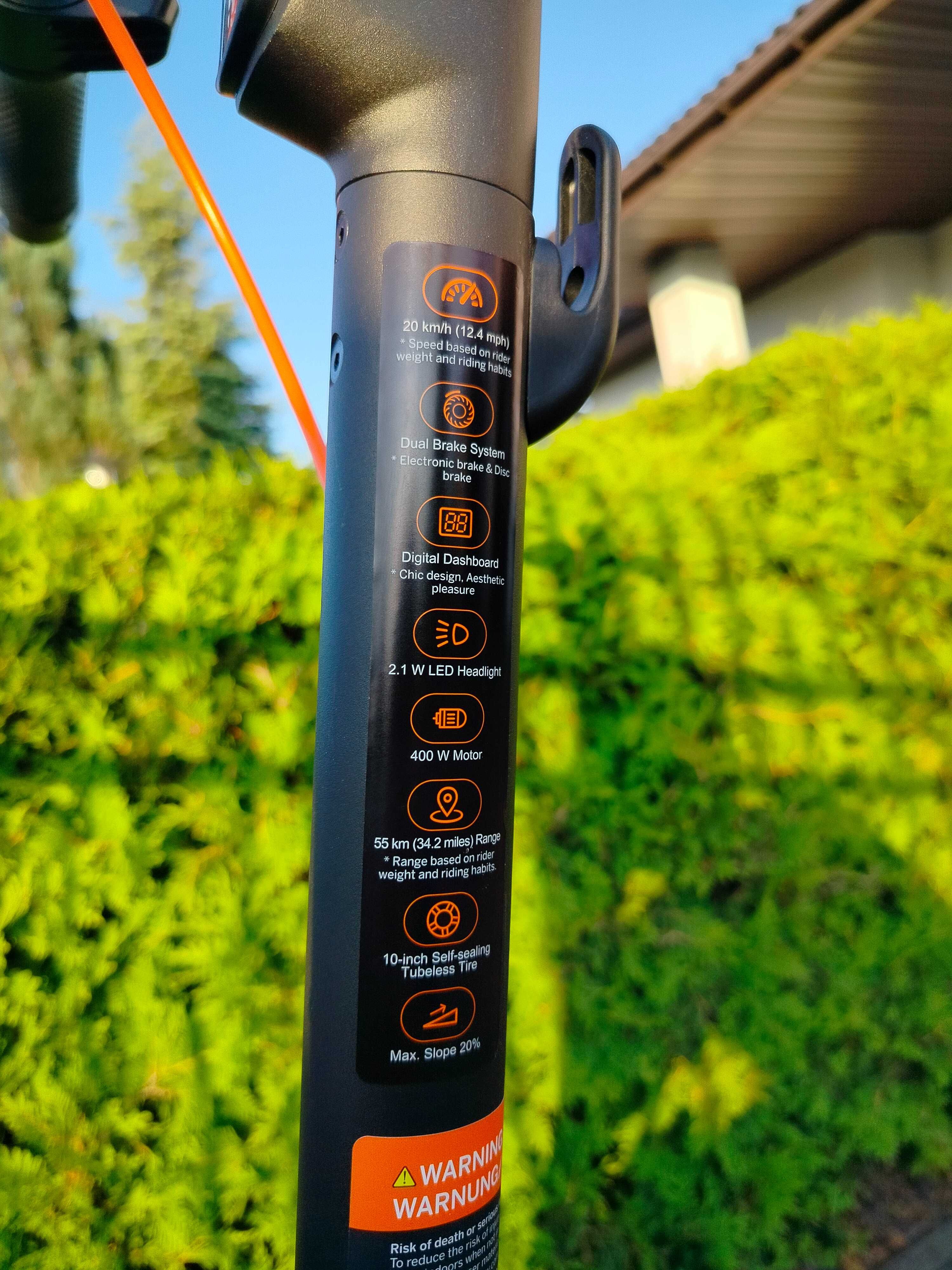 Hulajnoga elektryczna SEGWAY Ninebot KickScooter F2 Plus 55km Czarny