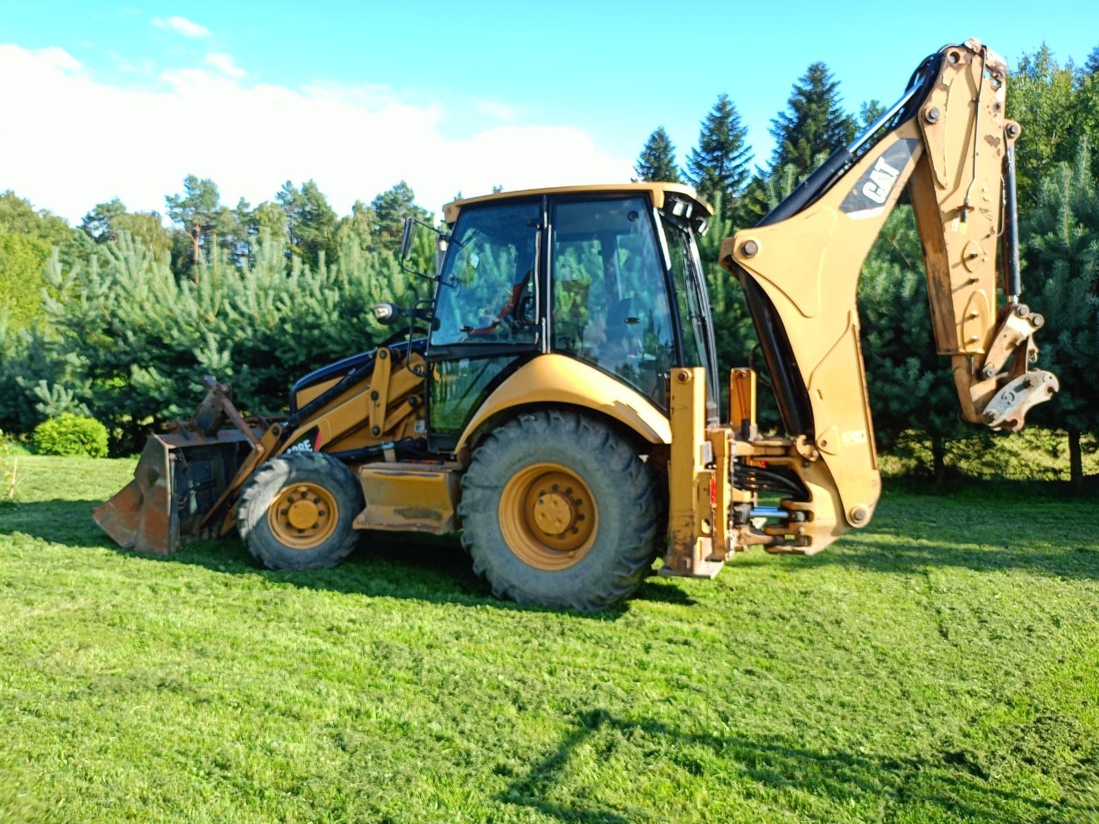 Koparko-ładowarka Caterpillar 428 E 2 klima 5 biegów    koparka  f vat