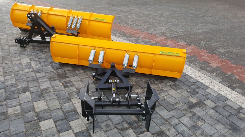 Pług śnieżny do wózka widłowego, ładowarki, ciągnika, TUZ, Euroramka