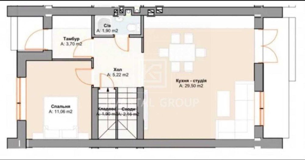 БЕЗ КОМІСІЇ! ТаунХаус 2 поверхи.3 кімнати+кухня студія.БЕЗ РЕМОНТУ.ГАЗ