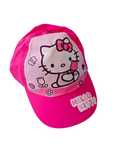Dziecięca Czapka z Daszkiem malinowa Hello kitty 5 lat rozmiar 52