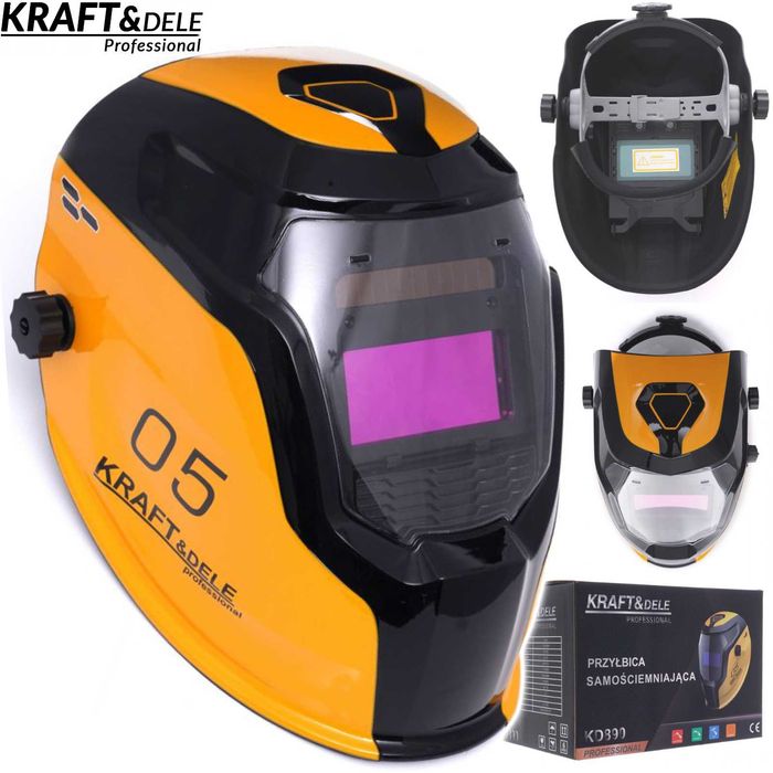 KRAFT&DELE Przyłbica Spawalnicza Maska Samościemniająca 92x42mm KD890
