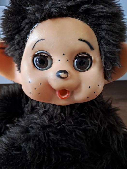 Małpka Monchhichi Vintage ( oczka ruchome) około 30 cm