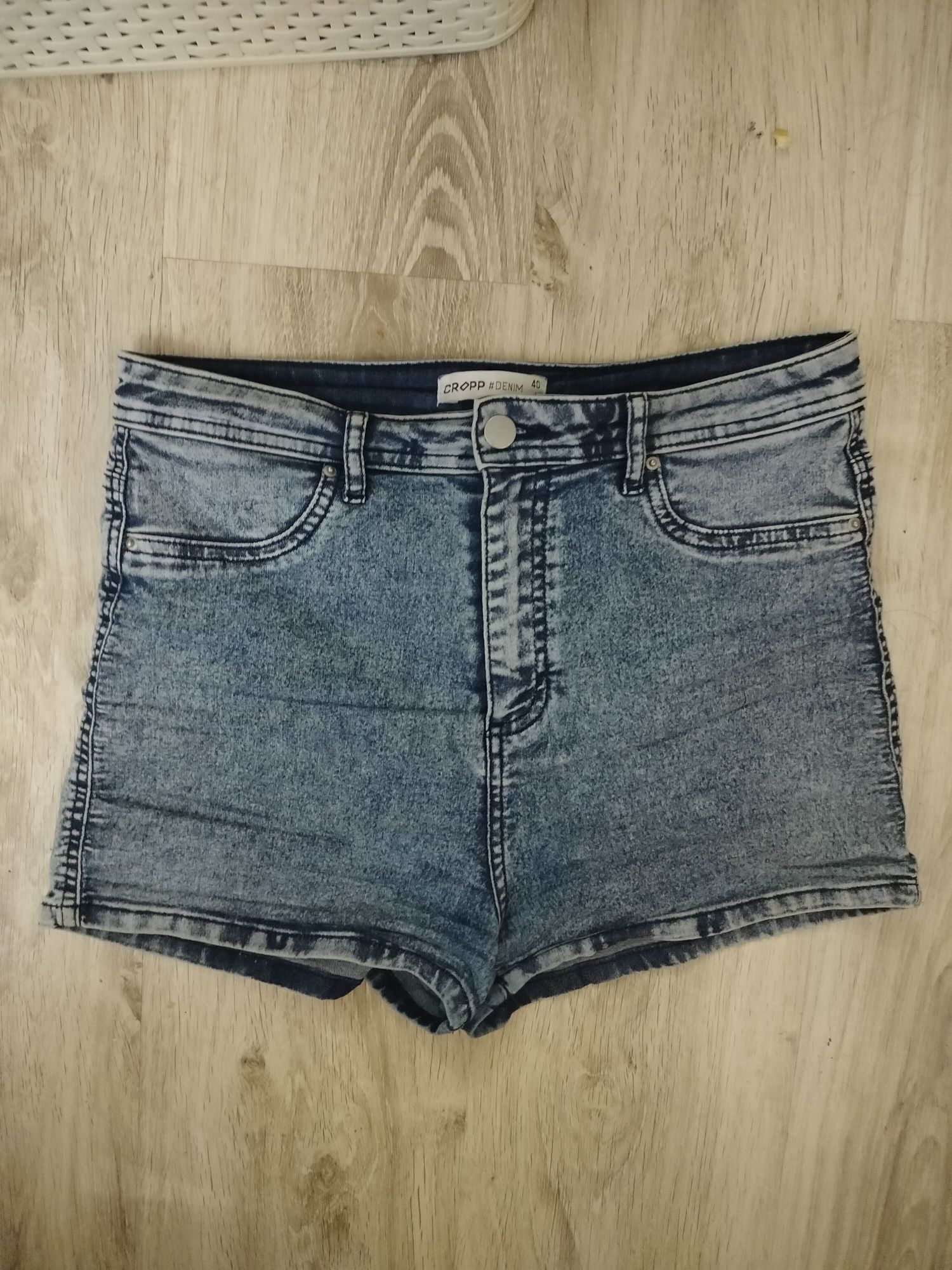Spodenki krótkie szorty jeansowe damskie Cropp Denim L
