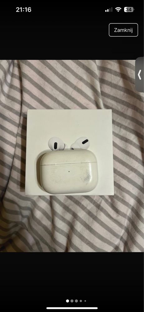Airpods pro z pudełkiem