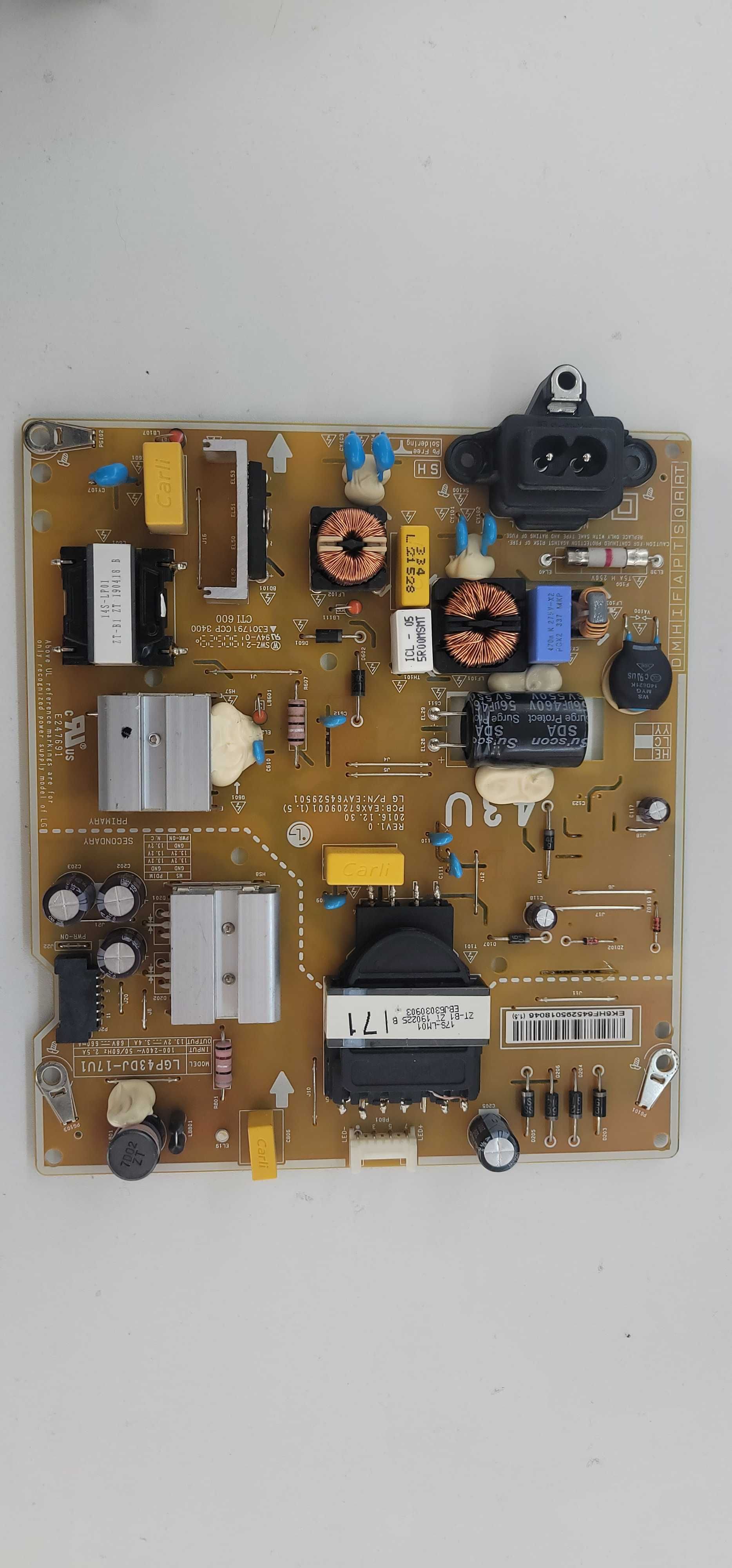 Fonte Original para TV LG LGP43DJ EAX6 7 2 0 9 0 0 1