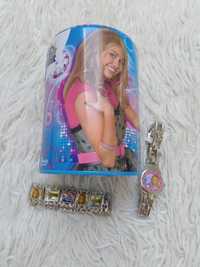 Skarbonka i bransoletka zegarek dla dziewczynek Hannah Montana