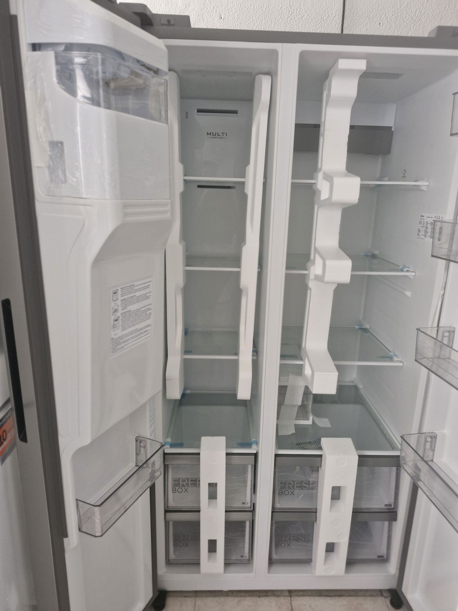 Frigorífico Americano midea com dispensador de agua e gelo ( deposito)