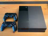 Ps4 com 2 comandos e 9 jogos