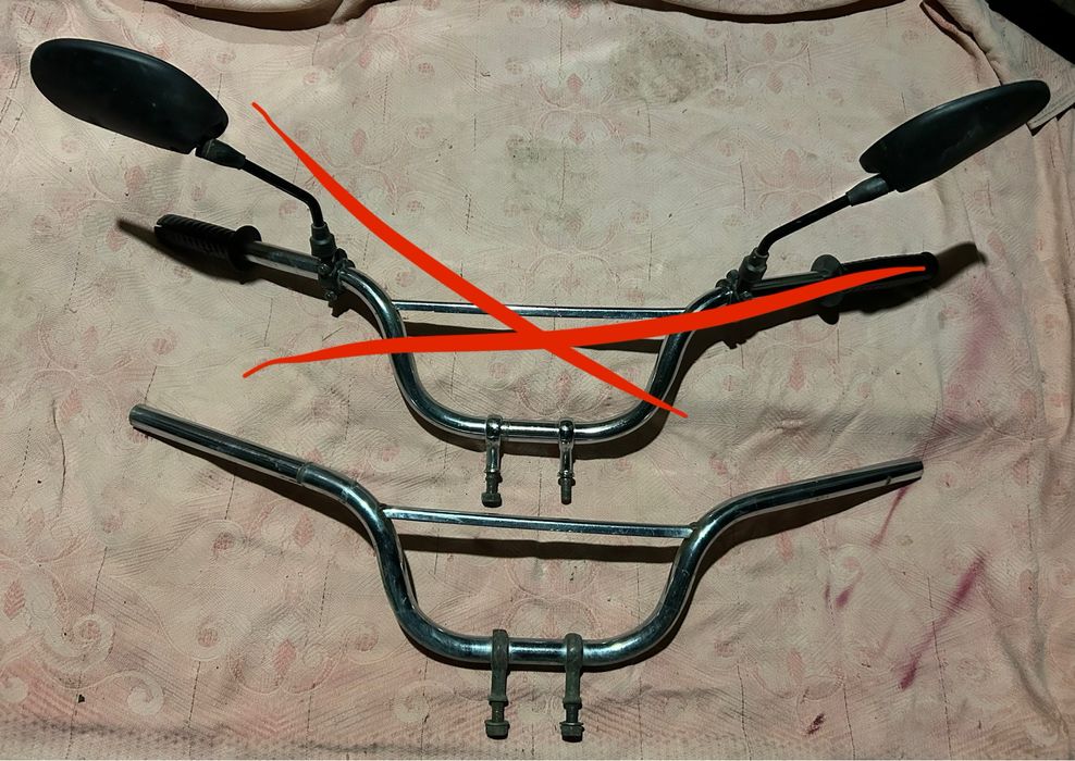 Руль Минск 12 в с перемычкой и зеркалами