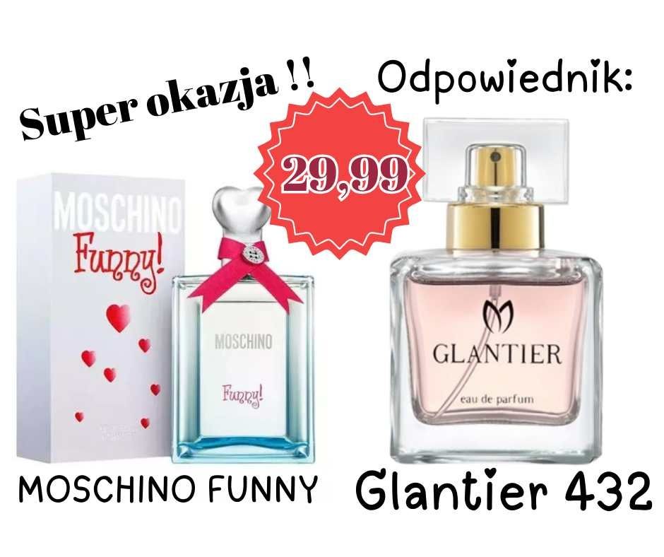 Nowe perfumy firmy glantier 432 MoschinoFunny. 50ml OKAZJA!!!