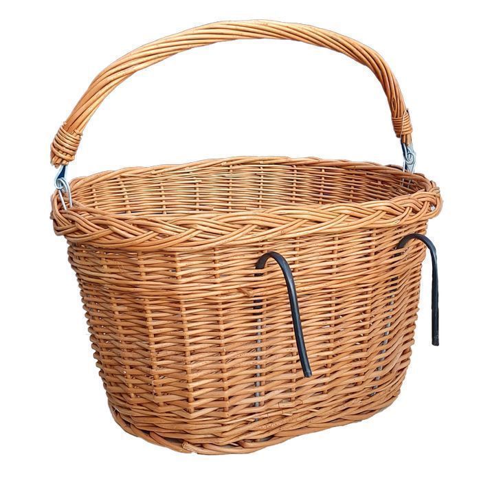 Wiklinowy kosz rowerowy naturalny taki jak na zdjęciu