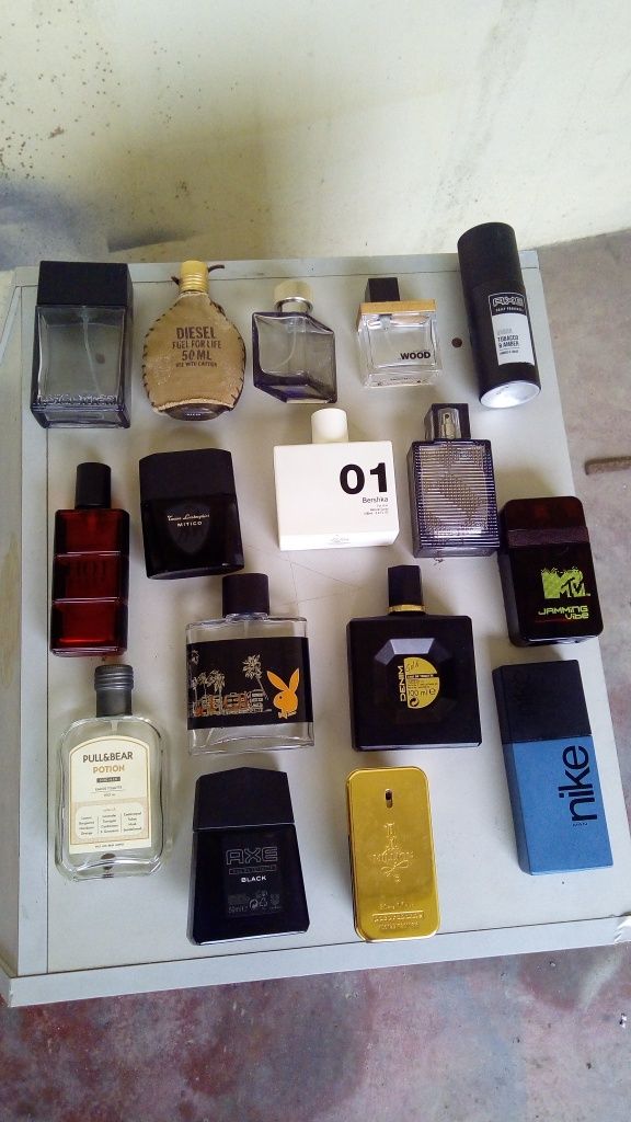 Perfumes originais vazios