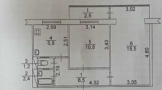 Продам двухкімнатну на Русановці, бул. Шамо 20 метро 12 хвилин