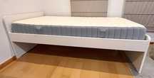 Cama Solteiro + Estrado e Colchão