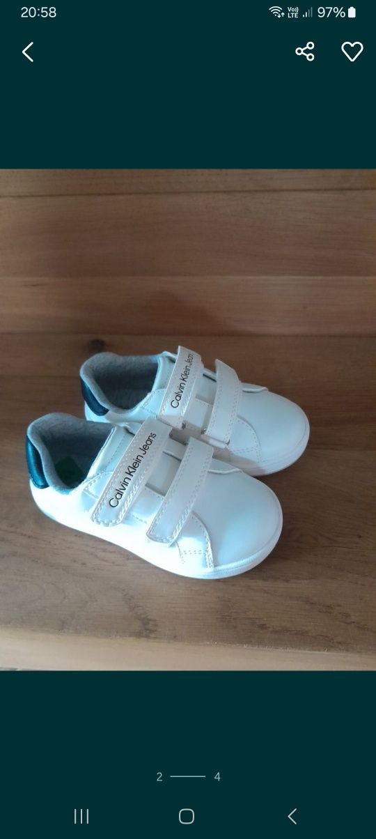 Białe adidasy Calvin Klein rozmiar 26