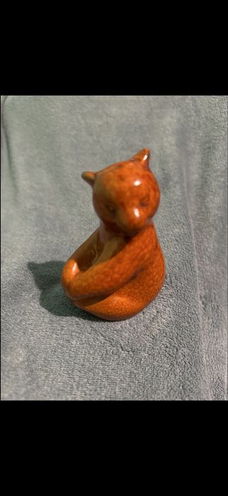 Статуетка майоліка ведмідь